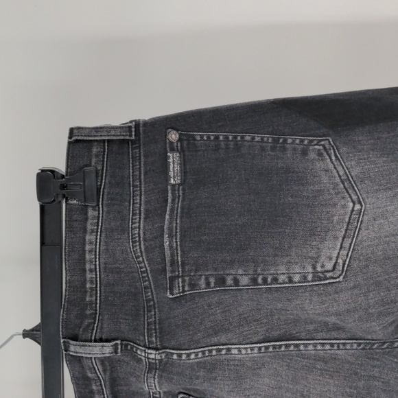 7 FOR ALL MANKIND super skinny dark gray black western studded jeans - Picture 4 of 8